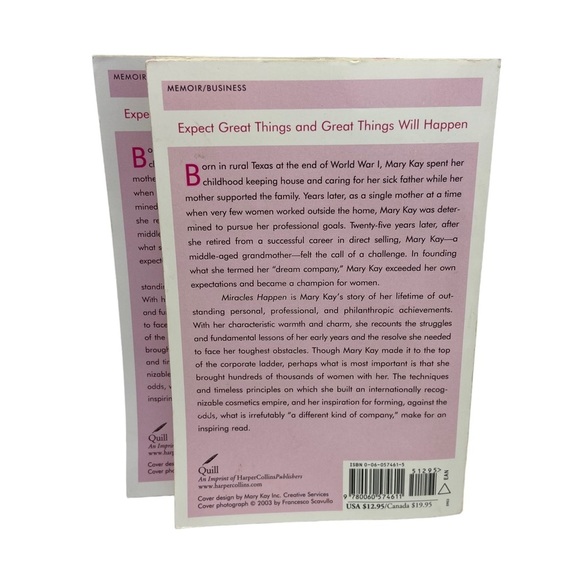 Mary Kay Ash | Miracles Happen Book | Principles of the Founder of Mary Kay lnc - Picture 2 of 4